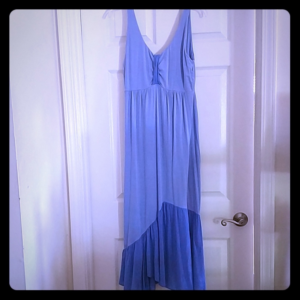 Fresh Produce Light Blue and Royal Blue Maxi Dress